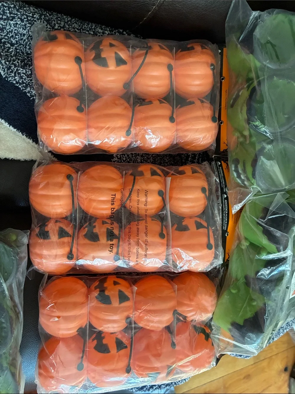 Orange Halloween Pumpkin and Frankenstein candy cups party new